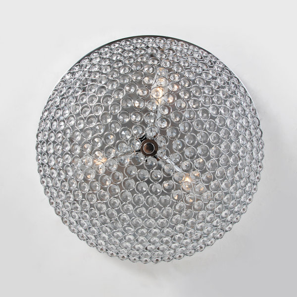 Willa Arlo Interiors Java Crystal Flush Mount Wayfair